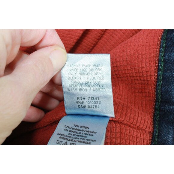 LL Bean BeanFlex Jeans Classic Fit Fleece Lined Dark Vintage Size 35x30 - Picture 8 of 10